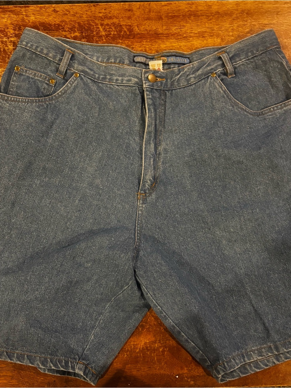 Men's Denim Shorts in Dark Blue - Classic Casual